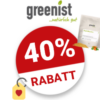 40% greenist Gutschein