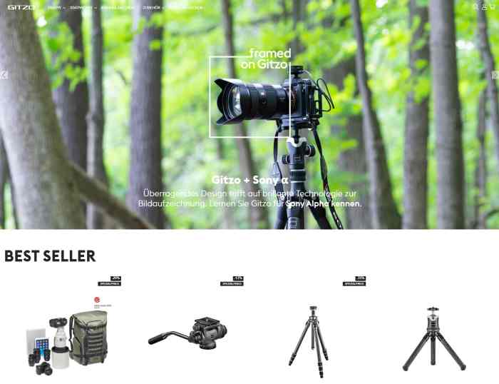 Gitzo Kamera-Stative und Fotozubehör