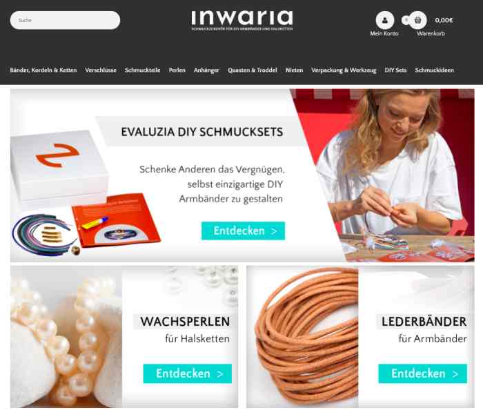 Inwaria - Schmuckbedarf für DIY Schmuckdesign