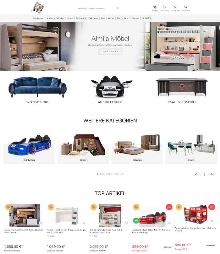 Möbel-Lux Möbel Online-Shop