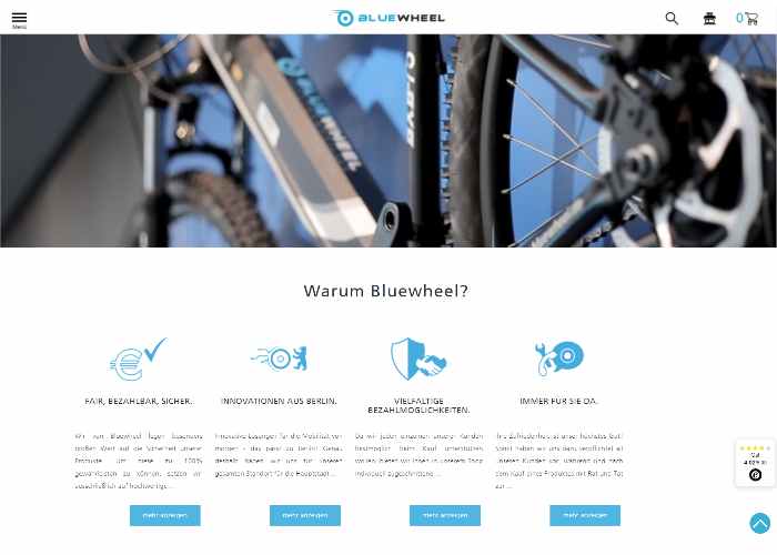 Bluewheel - E-Mobility Sportartikel & Zubehör