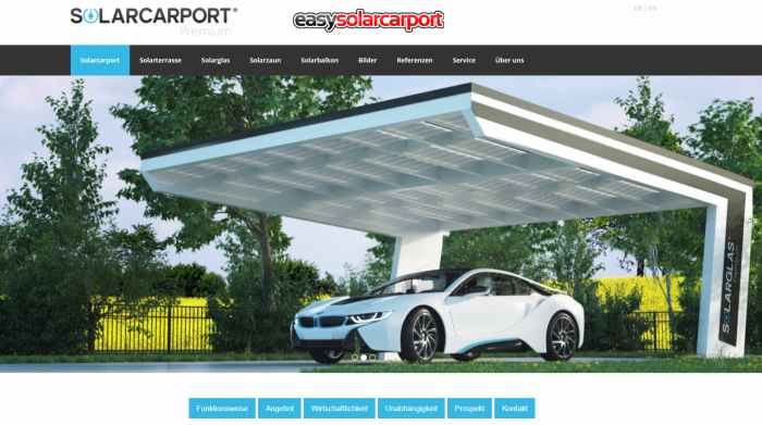 easysolarcarport - Carport Bausatz