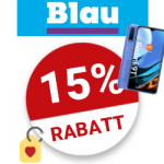 15% Blau Gutschein