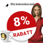 8% Wir bedrucken mehr Gutschein