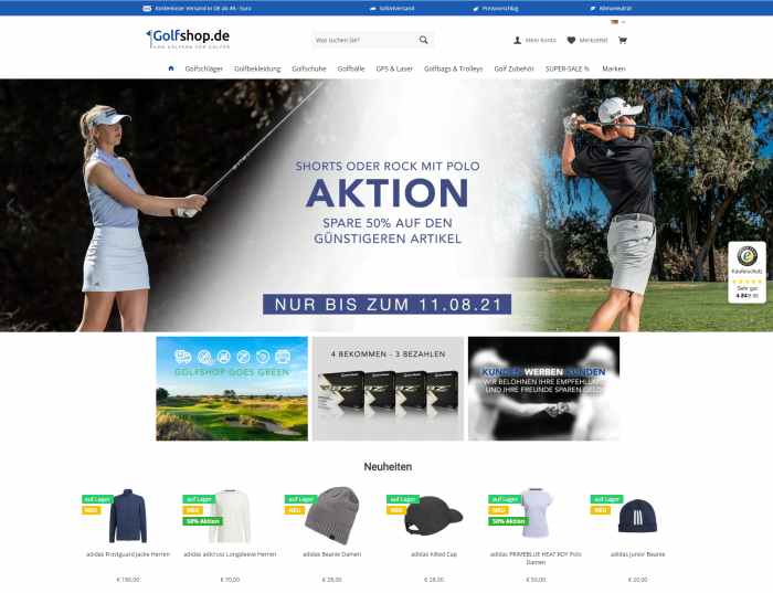 Golfshop.de - Golf Onlineshop
