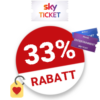 33% Sky Ticket Gutschein