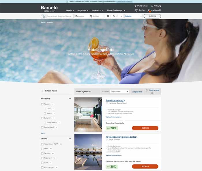 Barcelo Hotels & Resorts - Reisen