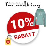 10% I'm walking Gutschein