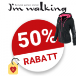 50% I'm walking Gutschein