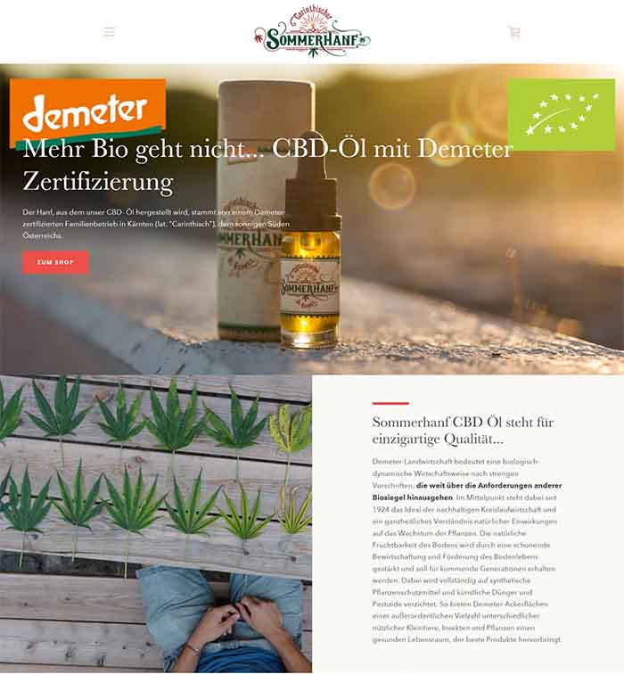 Sommerhanf - CBD Öl