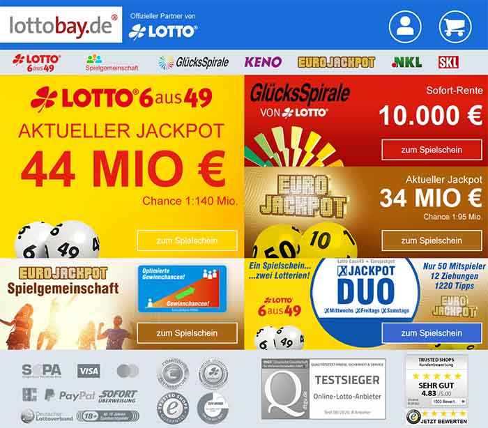 Lottobay - Lotto Online spielen