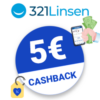5€ 321Linsen Cashback