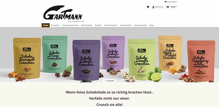 Gartmann Schokolade - Schoko-Spezialitäten