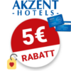 5€ AKZENT Hotels Gutschein