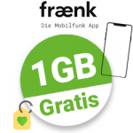 1GB fraenk Gutschein