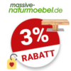 3% Massive Naturmoebel Gutschein