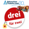 Attraction Tickets Gutschein 3 für 2