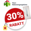 30% Haus-Nebeneingangstüren Gutschein