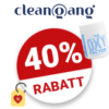 40% Cleangang Gutschein