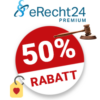 50% eRecht24 Gutschein