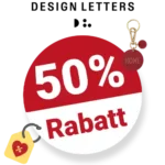 50% Design Letters Gutschein