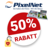 50% PixelNet Gutschein