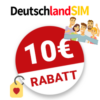 10€ DeutschlandSIM Gutschein