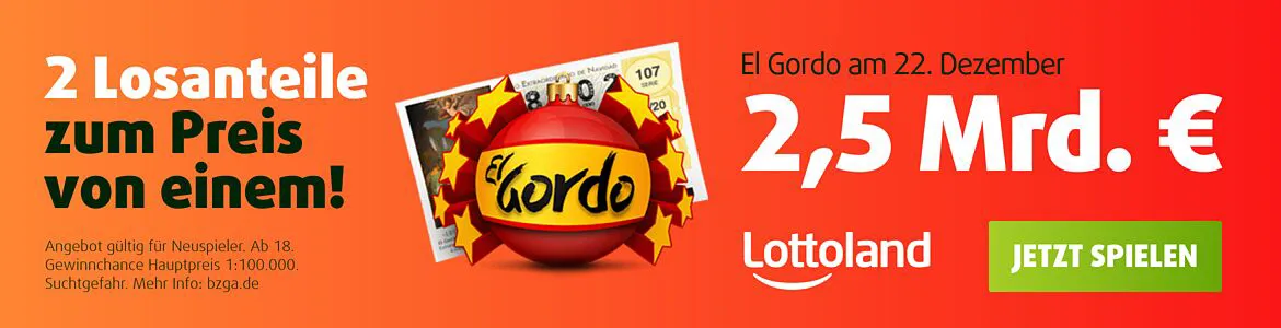 50% Rabatt Lottoland El Gordo