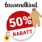 50% Tausendkind Gutschein