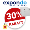 30% expondo Gutschein