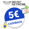 5€ iMusicnetwork Cashback