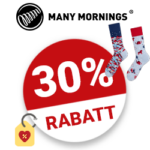 30% Many Mornings Gutschein