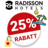 25% Radisson Hotels Gutschein