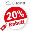 20% Billomat Rabatt – Auf den Jahrestarif