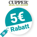 5€ Cupper Teas Rabatt – Newsletter