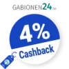 4% Gabionen24 Cashback – AUF ALLES