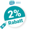2% HANS NATUR Rabatt – Bei Vorkasse und Bankeinzug