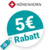 5€ Höhenhorn Rabatt – Newsletter