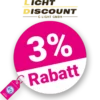 3% Lichtdiscount Gutschein – Auf Lampen und Leuchten