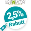2,5% Light-Factory Rabatt – AUF ALLES