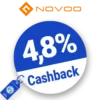 4,8% Novoo Rabatt – Cashback