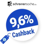 9,6% Schreinersache Rabatt – Cashback