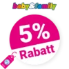5% baby&family Gutschein – Auf Babyschalen, Kindersitze