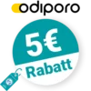 5€ Odiporo Rabatt – Newsletter