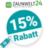 15% Zaunwelt24 Rabatt