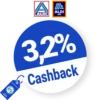 3,2% ALDI Cashback – AUF ALLES