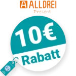 10€ ALLDREI Rabatt – Newsletter