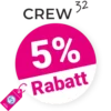 5% CREW32 Gutschein – AUF ALLES