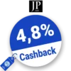 4,8% JP1880 Cashback – AUF ALLES