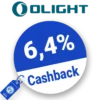 6,4% Olight Cashback – AUF ALLES